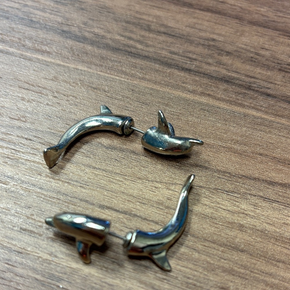 Silver Dolphin Earrings